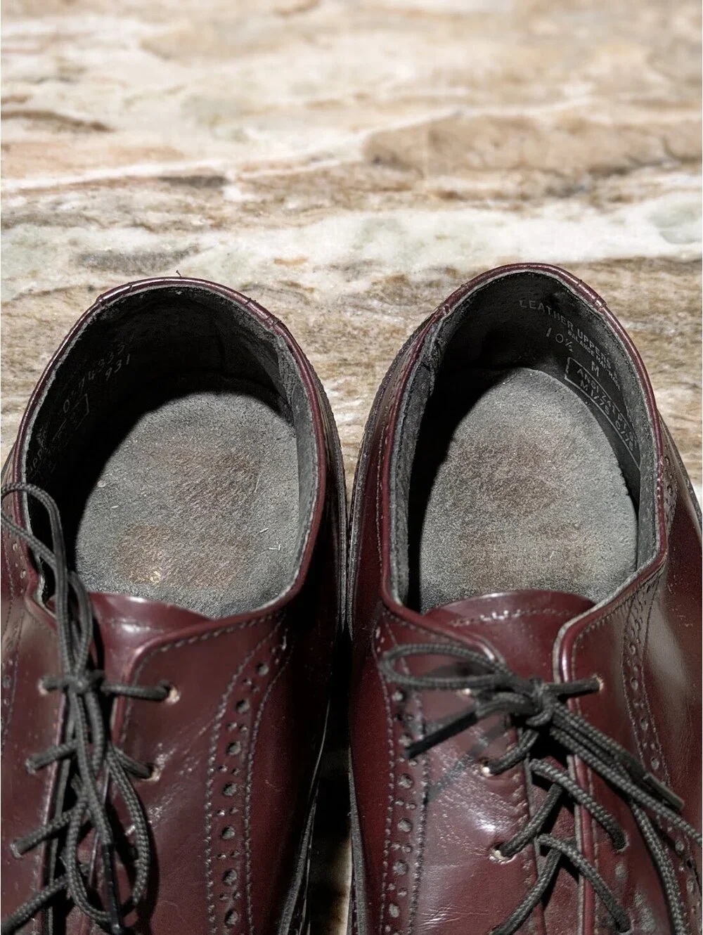 Vintage Oxfords Oxblood Goodyear Heel 10.5M